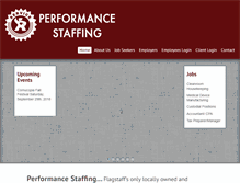 Tablet Screenshot of performancestaff.com